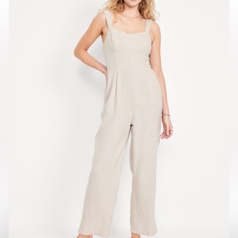 Old navy linen jumpsuit